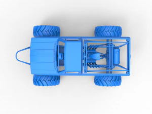 Mud truck Scale 1 to 25 3D Print Model