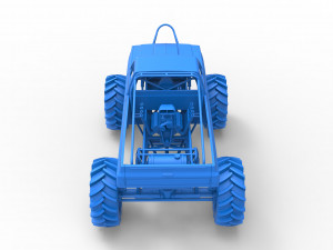 Mud truck Scale 1 to 25 3D 打印模型