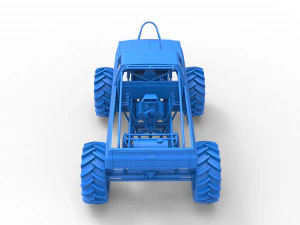 Mud truck Scale 1 to 25 3D Print Model