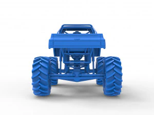 Mud truck Scale 1 to 25 3D Print Model