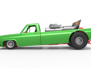 Jet pulling truck 2wd Scale 1 to 25 3D Baskı Modeli