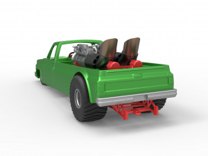 Jet pulling truck 2wd Scale 1 to 25 3D Baskı Modeli