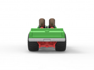 Jet pulling truck 2wd Scale 1 to 25 3D Baskı Modeli