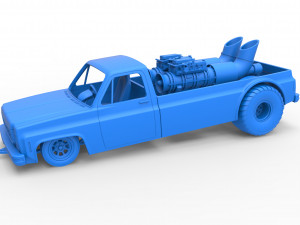 Jet pulling truck 2wd Scale 1 to 25 3D Baskı Modeli
