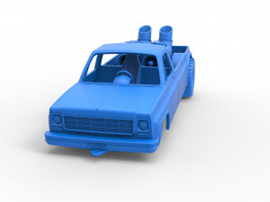 Jet pulling truck 2wd Scale 1 to 25 3D Baskı Modeli