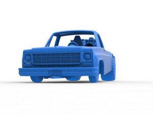 Jet pulling truck 2wd Scale 1 to 25 3D Baskı Modeli