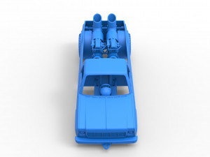 Jet pulling truck 2wd Scale 1 to 25 3D Baskı Modeli