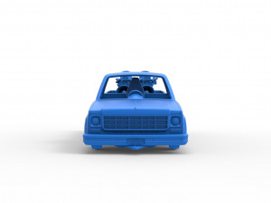 Jet pulling truck 2wd Scale 1 to 25 3D Baskı Modeli