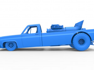 Jet pulling truck 2wd Scale 1 to 25 3D Baskı Modeli