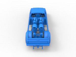 Jet pulling truck 2wd Scale 1 to 25 3D Baskı Modeli
