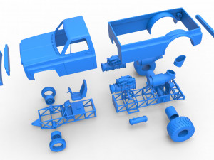 Jet pulling truck 2wd Scale 1 to 25 3D Baskı Modeli