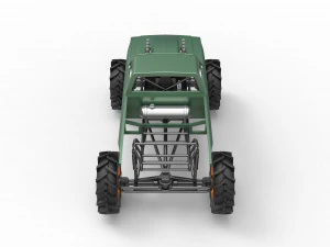 Mud truck 2 Scale 1 to 25 3D Print Model