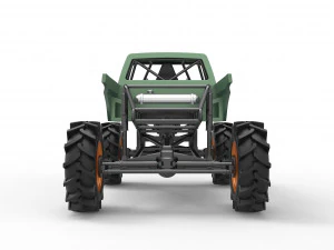 Mud truck 2 Scale 1 to 25 3D Print Model