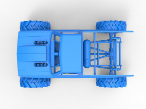 Mud truck 2 Scale 1 to 25 3Dプリントモデル