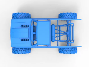 Mud truck 2 Scale 1 to 25 3D Print Model