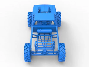 Mud truck 2 Scale 1 to 25 3D Print Model