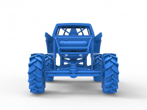 Mud truck 2 Scale 1 to 25 3Dプリントモデル