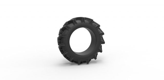 Offroad tire 38 Scale 1 to 25 Modello di stampa 3D .c4d .max .obj .3ds .fbx .stl .blend 