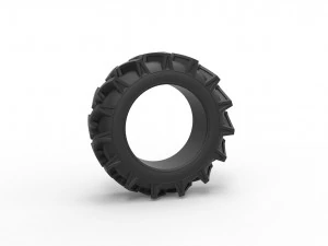 Offroad tire 38 Scale 1 to 25 3D Print Model