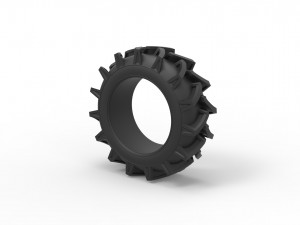 Offroad tire 38 Scale 1 to 25 Modello di stampa 3D