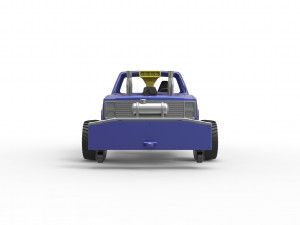 Pulling truck 4wd Scale 1 to 25 3D Print Model