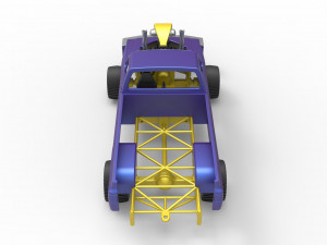 Pulling truck 4wd Scale 1 to 25 3D Print Model