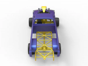 Pulling truck 4wd Scale 1 to 25 3D Print Model
