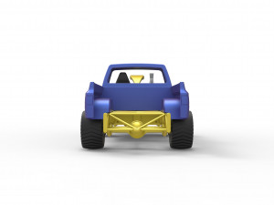 Pulling truck 4wd Scale 1 to 25 3D Print Model