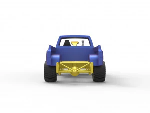 Pulling truck 4wd Scale 1 to 25 3D Print Model