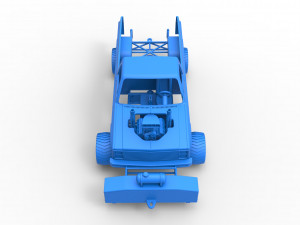 Pulling truck 4wd Scale 1 to 25 3D Print Model