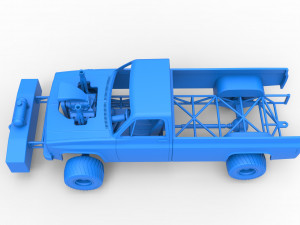 Pulling truck 4wd Scale 1 to 25 3D Print Model