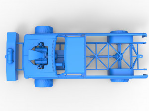 Pulling truck 4wd Scale 1 to 25 3D Print Model