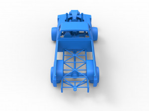 Pulling truck 4wd Scale 1 to 25 3D Print Model