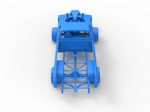 Pulling truck 4wd Scale 1 to 25 3D Print Model