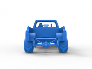Pulling truck 4wd Scale 1 to 25 3D Print Model