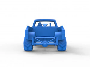 Pulling truck 4wd Scale 1 to 25 3D Print Model