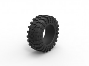 Offroad tire 39 Scale 1 to 25 Modèles 3D en vedette