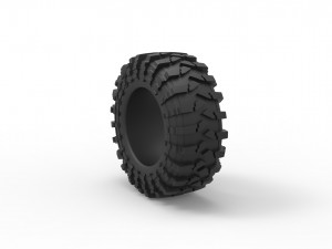 Offroad tire 39 Scale 1 to 25 Modèles 3D en vedette