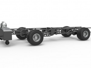 Chassis of 4wd pulling truck Scale 1 to 25 3D Принт Модель