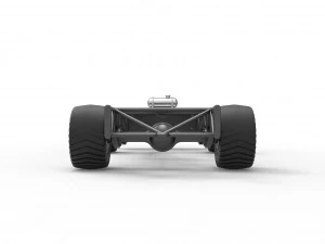 Chassi de caminh&atilde;o puxador 4x4 Escala 1 a 25 Modelo de Impressão 3D