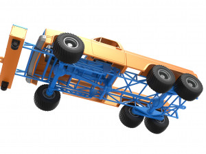 Pulling truck 6wd Scale 1 to 25 Modello di stampa 3D