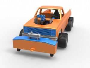 Pulling truck 6wd Scale 1 to 25 Modello di stampa 3D