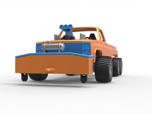 Pulling truck 6wd Scale 1 to 25 Modello di stampa 3D