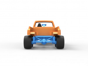 Pulling truck 6wd Scale 1 to 25 Modello di stampa 3D