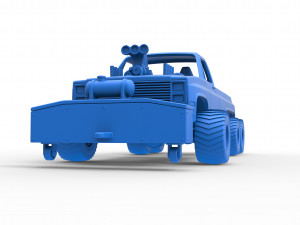 Pulling truck 6wd Scale 1 to 25 Modello di stampa 3D