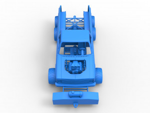 Pulling truck 6wd Scale 1 to 25 Modello di stampa 3D