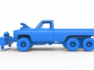 Pulling truck 6wd Scale 1 to 25 Modello di stampa 3D