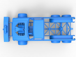 Pulling truck 6wd Scale 1 to 25 Modello di stampa 3D