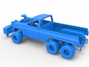 Pulling truck 6wd Scale 1 to 25 Modello di stampa 3D