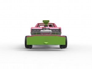 Pulling truck 4wd with Car shell Scale 1 to 25 3D Print Model